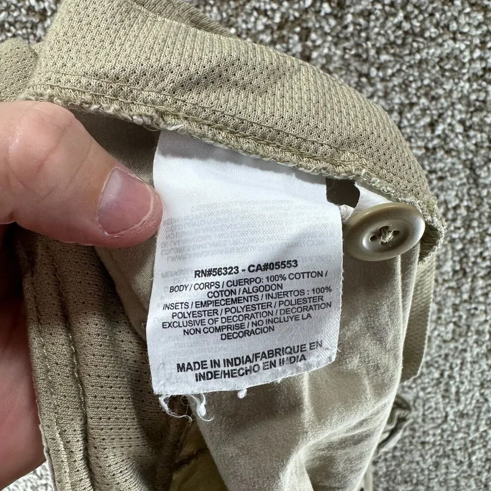 Nike Shorts Mens Medium Tan Cargo The Athletic Department Adjustable Waist Adult